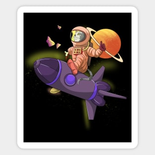 Zombie Space Cat Astronaut Magnet